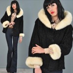 vintage 1960s broadtail and mink coat