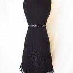 vintage 1960s ribbon embellished dress