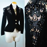 vintage 1970s beaded blazer