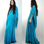 vintage 1970s cotton fringe caftan