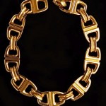 vintage 1980s christian dior link necklace