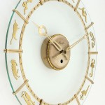 vintage art deco transparent kienzle zodiac clock