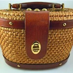 vintage basket weave lesco lona purse