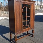 vintage c. 1910s walnut grand rapids chair co china cupboard