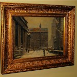 vintage calvin cooper NYC cityscape oil painting