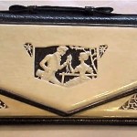 vintage carved french ivory handbag