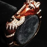 vintage ciner horse clamper bracelet