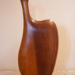 vintage danish modern wood vase
