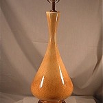 vintage haeger pottery lamp