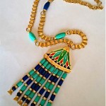 vintage hattie carnegie egyptian necklace