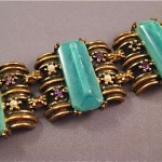 vintage jade lucite bracelet