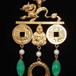 vintage kenneth jay lane asian necklace