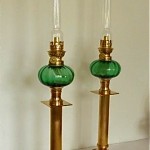 vintage kosmos peg oil lamps crystal