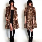 vintage midcentury faux faur leopard coat