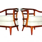 vintage midcentury sculptural chairs