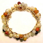 vintage mings hawaii 14k jade and mikimoto pearl bracelet