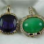 vintage pair panetta pendants