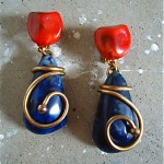 vintage ysl earrings
