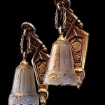 vintage 1930s p, maynadier french wall sconces