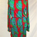vintage 1970s stephen burrows skirt and blouse