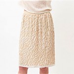 vintage 1980s silk beaded skirt
