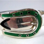 vintage gucci sterling silver buckle bracelet