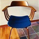 vintage midcentury danish modern bentwood chair