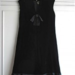 vintage midcentury hardy amies little black velvet dress