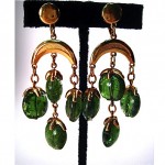 vintage trifari lucite earrings