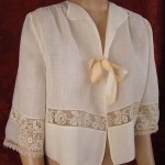 vintage 1900s cotton lace blouse