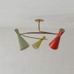vintage 1950s stilnovo modernist lamp