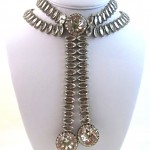 vintage 1960s dior rhinestone belt necklace