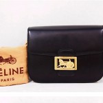 vintage 1970s celine leather handbag