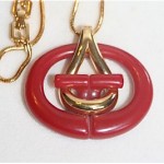 vintage 1977 givenchy french bakelite necklace