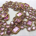 vintage 1981 chanel crystal necklace