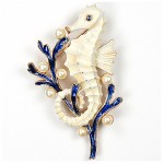 vintage alfred philippe trifari seahorse pin