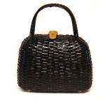 vintage koret straw handbag