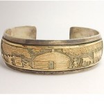 vintage navajo sterling storyteller bracelet