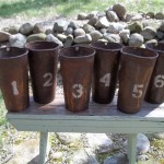 vintage set maple syrup buckets