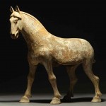 antique chinese tang dynasty pottery terracotta horse