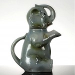 vintage 1930s german art deco figural teapot