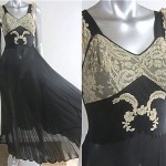 vintage 1950s silk lingerie nightgown
