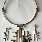 vintage 1992 aaron rubinstein sterling necklace and earrings