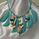 vintage celluloid and plastic necklace