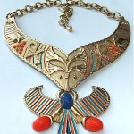vintage egyptian revival necklace