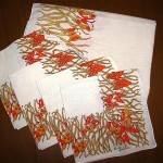 vintage emilio pucci tablecloth and napkin set
