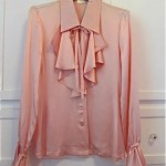 vintage escada silk blouse