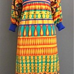 vintage goldworm wool jersey maxi dress