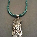vintage navajo turquoise kachina necklace