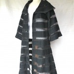 vintage pin tuck pleated robe coat